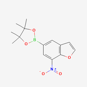 4,4,5,5-Tetramethyl-2-(7-nitrobenzofuran-5-yl)-1,3,2-dioxaborolane