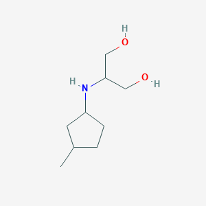 2-[(3-Methylcyclopentyl)amino]propane-1,3-diol