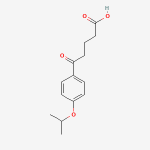 B1325752 5-Oxo-5-(4-isopropoxyphenyl)valeric acid CAS No. 898791-85-0