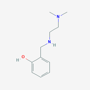 molecular formula C11H18N2O B13257530 2-({[2-(Dimethylamino)ethyl]amino}methyl)phenol CAS No. 158900-81-3