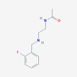 N-(2-{[(2-fluorophenyl)methyl]amino}ethyl)acetamide