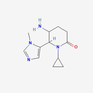 5-amino-1-cyclopropyl-6-(1-methyl-1H-imidazol-5-yl)piperidin-2-one