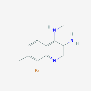 8-Bromo-N4,7-dimethylquinoline-3,4-diamine