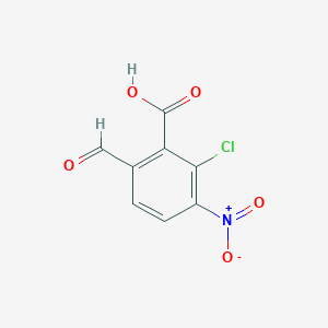 2-Chloro-6-formyl-3-nitrobenzoic acid