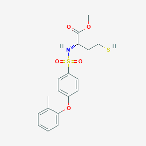 methyl (2S)-2-[[4-(2-methylphenoxy)phenyl]sulfonylamino]-4-sulfanylbutanoate