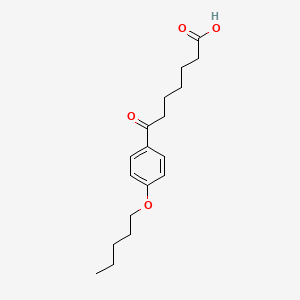 B1325757 7-Oxo-7-(4-pentyloxyphenyl)heptanoic acid CAS No. 898792-03-5