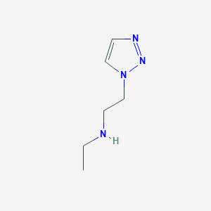 molecular formula C6H12N4 B13257595 ethyl[2-(1H-1,2,3-triazol-1-yl)ethyl]amine 