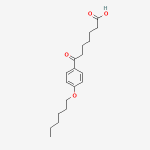 molecular formula C19H28O4 B1325760 7-(4-己氧基苯基)-7-氧代庚酸 CAS No. 898792-12-6