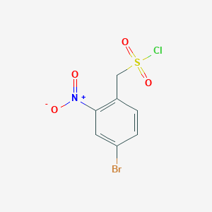 (4-Bromo-2-nitrophenyl)methanesulfonyl chloride