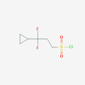 3-Cyclopropyl-3,3-difluoropropane-1-sulfonyl chloride