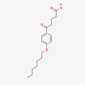 molecular formula C18H26O4 B1325762 5-(4-庚氧基苯基)-5-氧代戊酸 CAS No. 898792-18-2
