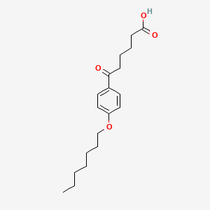 molecular formula C19H28O4 B1325763 6-(4-庚氧基苯基)-6-氧代己酸 CAS No. 898792-21-7