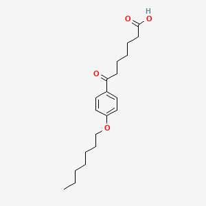 molecular formula C20H30O4 B1325764 7-(4-庚氧基苯基)-7-氧代庚酸 CAS No. 898792-23-9