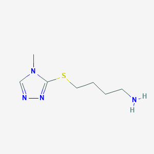 3-[(4-Aminobutyl)sulfanyl]-4-methyl-4H-1,2,4-triazole