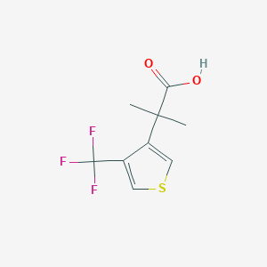 2-Methyl-2-[4-(trifluoromethyl)thiophen-3-yl]propanoic acid