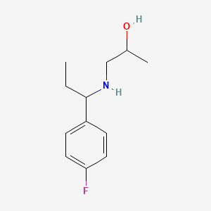 1-{[1-(4-Fluorophenyl)propyl]amino}propan-2-ol