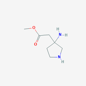 Methyl 2-(3-aminopyrrolidin-3-yl)acetate