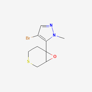 4-Bromo-1-methyl-5-{7-oxa-3-thiabicyclo[4.1.0]heptan-6-yl}-1H-pyrazole