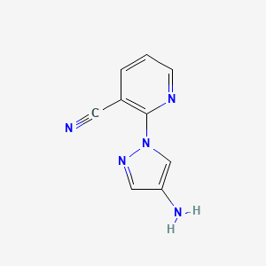 2-(4-amino-1H-pyrazol-1-yl)pyridine-3-carbonitrile