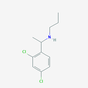 [1-(2,4-Dichlorophenyl)ethyl](propyl)amine