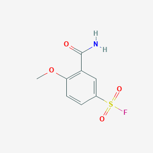 3-Carbamoyl-4-methoxybenzene-1-sulfonyl fluoride