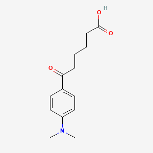 B1325779 6-[4-(N,N-Dimethylamino)phenyl]-6-oxohexanoic acid CAS No. 951889-14-8