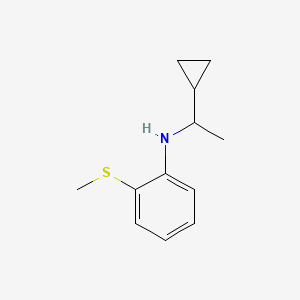 N-(1-cyclopropylethyl)-2-(methylsulfanyl)aniline