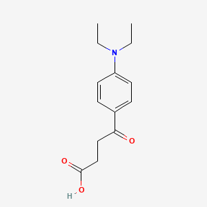 molecular formula C14H19NO3 B1325780 4-[4-(N,N-二乙氨基)苯基]-4-氧代丁酸 CAS No. 951889-23-9