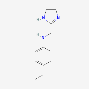 4-ethyl-N-(1H-imidazol-2-ylmethyl)aniline