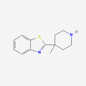 2-(4-Methylpiperidin-4-yl)-1,3-benzothiazole