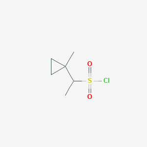 1-(1-Methylcyclopropyl)ethane-1-sulfonyl chloride