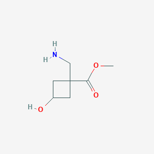 Methyl 1-(aminomethyl)-3-hydroxycyclobutane-1-carboxylate