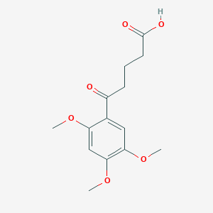 B1325786 5-(2,4,5-Trimethoxyphenyl)-5-oxovaleric acid CAS No. 92865-60-6