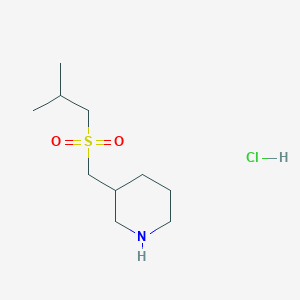 3-([(2-Methylpropyl)sulfonyl]methyl)piperidine hydrochloride