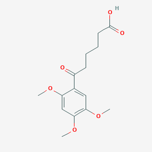 B1325787 6-(2,4,5-Trimethoxyphenyl)-6-oxohexanoic acid CAS No. 951891-94-4