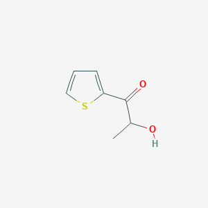 molecular formula C7H8O2S B13257875 2-Hydroxy-1-(thiophen-2-yl)propan-1-one 