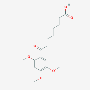 B1325789 8-(2,4,5-Trimethoxyphenyl)-8-oxooctanoic acid CAS No. 951892-00-5