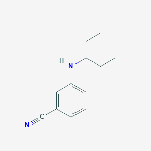 3-[(Pentan-3-yl)amino]benzonitrile