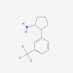 2-[3-(Trifluoromethyl)phenyl]cyclopentan-1-amine