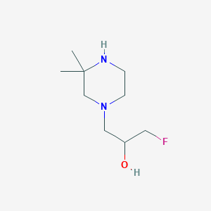 1-(3,3-Dimethylpiperazin-1-yl)-3-fluoropropan-2-ol