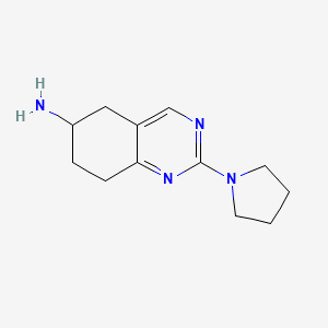 2-(Pyrrolidin-1-yl)-5,6,7,8-tetrahydroquinazolin-6-amine