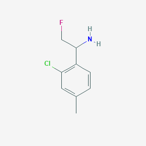 1-(2-Chloro-4-methylphenyl)-2-fluoroethan-1-amine