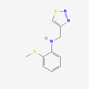 2-(Methylsulfanyl)-N-(1,2,3-thiadiazol-4-ylmethyl)aniline