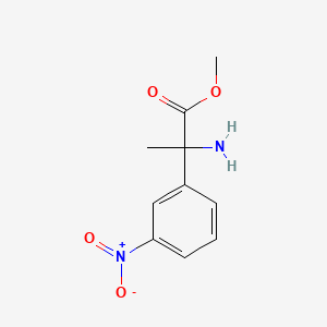 Rac-2-amino-2-(3-nitro-phenyl)-propionic acid methyl ester