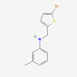 N-[(5-bromothiophen-2-yl)methyl]-3-methylaniline