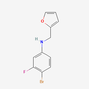 4-bromo-3-fluoro-N-(furan-2-ylmethyl)aniline