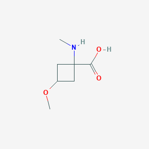 3-Methoxy-1-(methylamino)cyclobutane-1-carboxylic acid