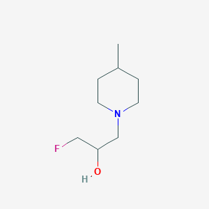 1-Fluoro-3-(4-methylpiperidin-1-yl)propan-2-ol