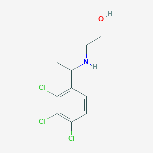 2-{[1-(2,3,4-Trichlorophenyl)ethyl]amino}ethan-1-ol