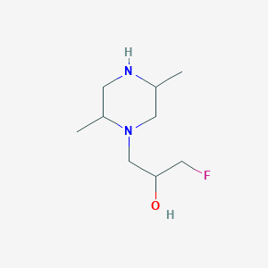 1-(2,5-Dimethylpiperazin-1-yl)-3-fluoropropan-2-ol